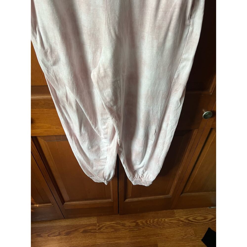 World Market Women's Summer Jumpsuit Sleeveless Square Neck White Pink Free Size - Picture 4 of 11